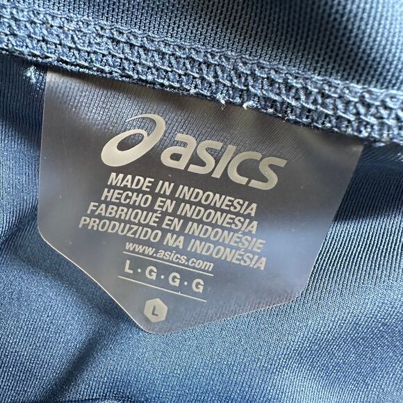 ASICS Leggings Womens Large Blue D1 Running Athletic Stretch Workout Fitness Gym - Picture 3 of 10